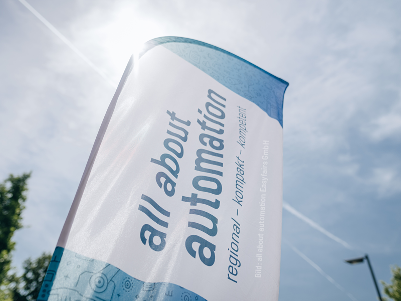 all about automation regional-kompakt-kompetent Aufsteller
