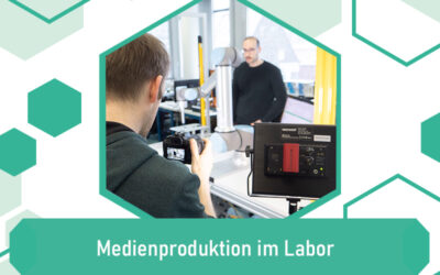 Medienproduktion im Labor: Behind the Scenes beim Videodreh zum cobotbasierten Entgraten