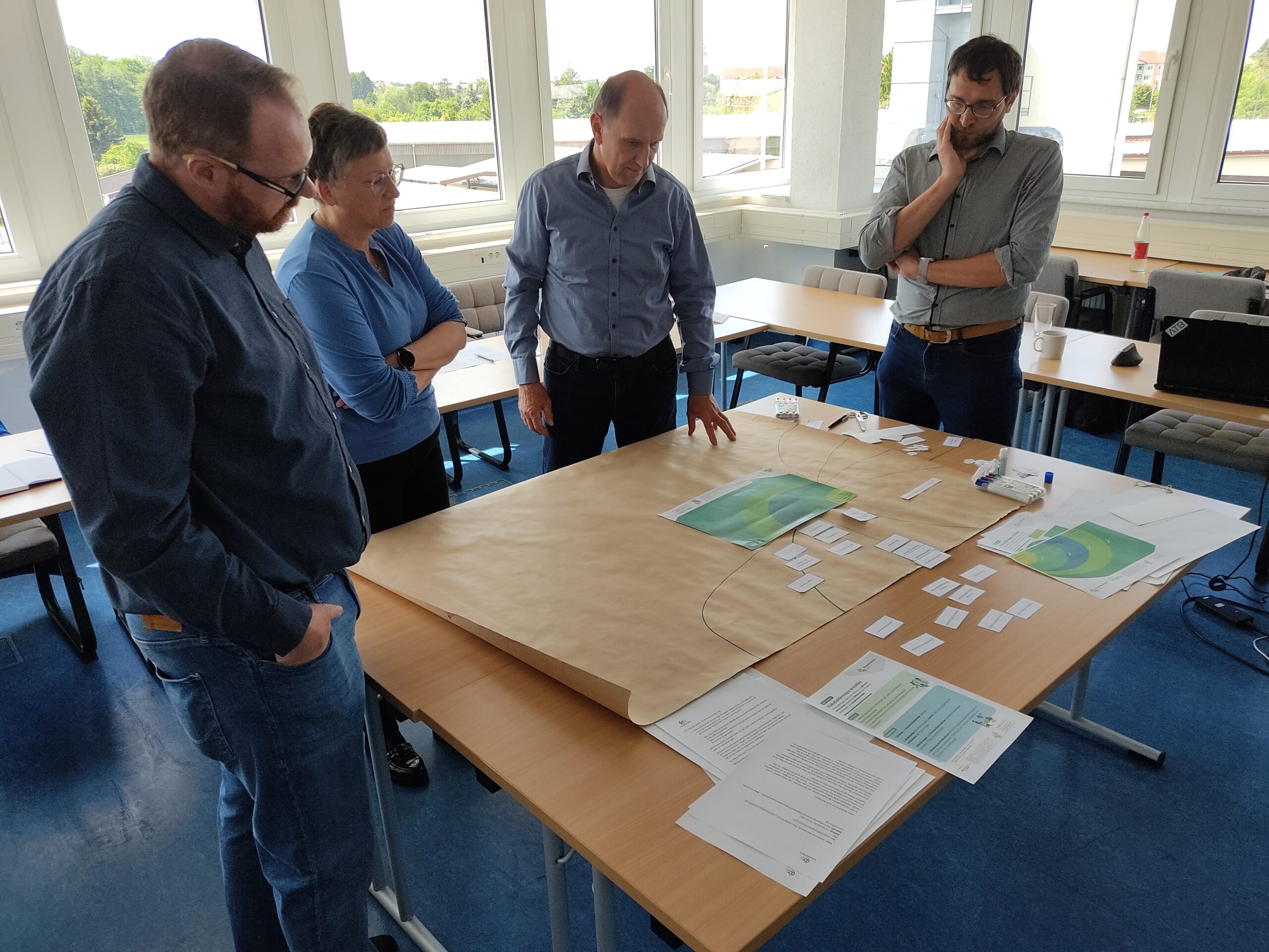 Stakeholder-Mapping eignet sich hervorragend dazu, betriebliche Einflussfaktoren bei digitalen Projekten vorab zu reflektieren und möglichst viele Beteiligte an den runden Tisch zu bringen. Quelle: GVFB
