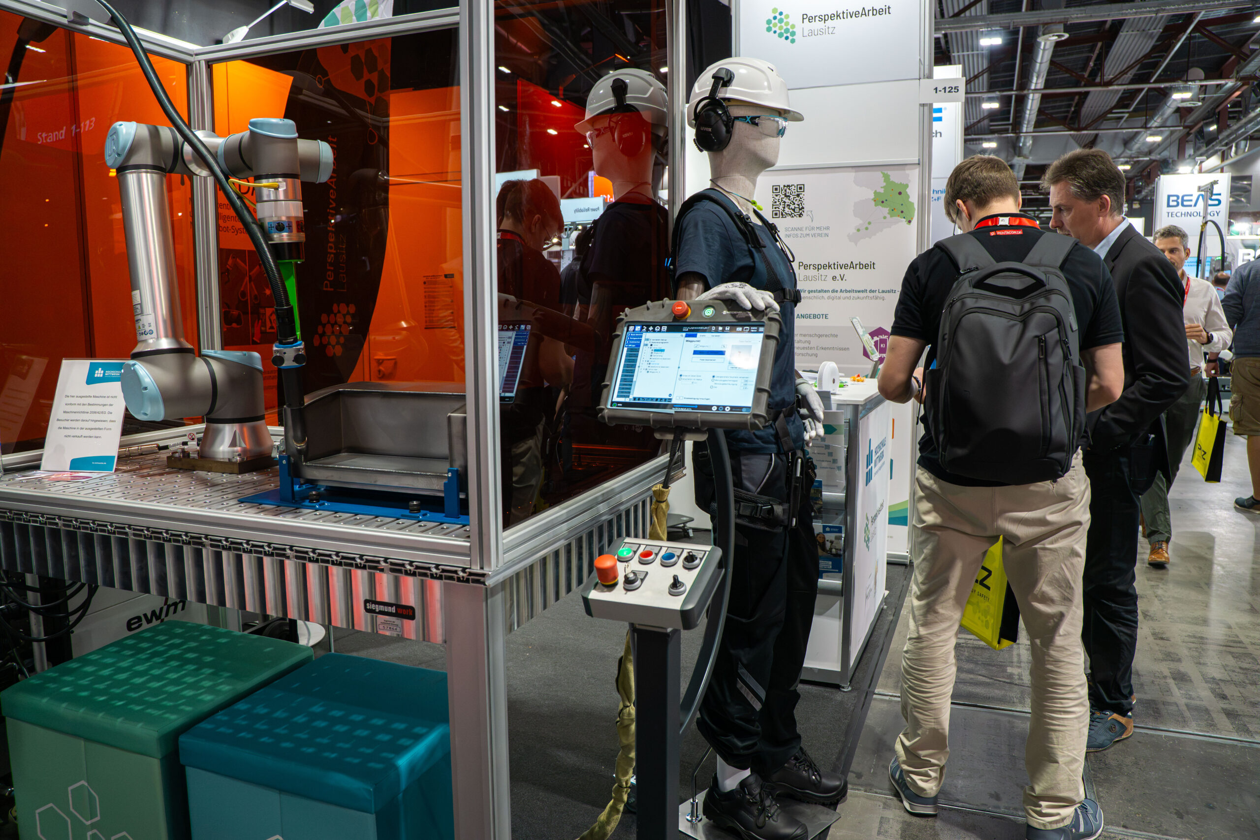 Messestand auf der all about automation Messe in Chemnitz 2026